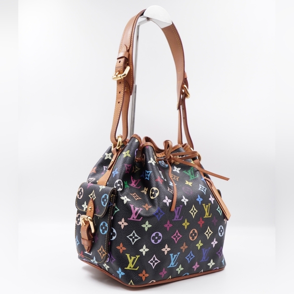 ❌️❌️SOLD❌️❌️BL23❤️Louis Vuitton Black Monogram Multicolor Canvas Noe - Picture 4 of 16